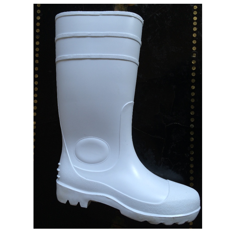 Λευκά χρώματα PVC μπότες ασφαλείας για τη βιομηχανία τροφίμων